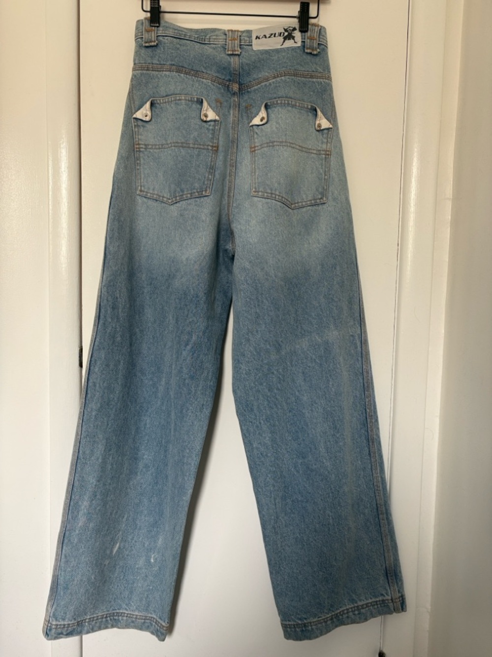 Vintage 80s Light Blue Wide-Leg Jeans